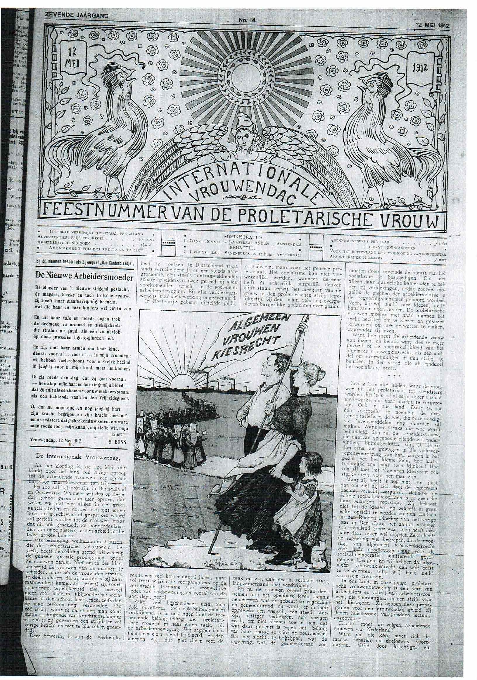 De proletarische vrouw; 1912, 12 mei